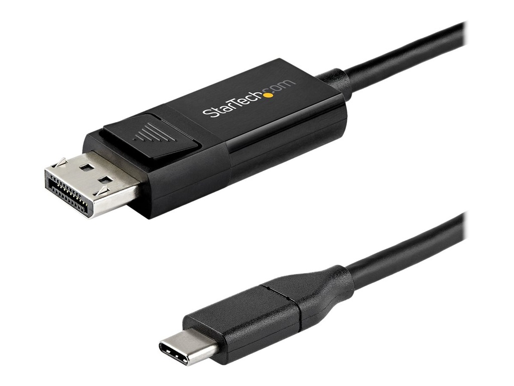 StarTech.com StarTech 3ft/1m USB C to DisplayPort 1.4 Cable 8K 60Hz/4K, Bidirectional DP to USB-C or USB-C to DP Reversible Video Adapter Cable, HBR3/HDR/DSC, USB Type C/Thunderbolt 3 Monitor Cable - 8K USB-C to DP Cable (CDP2DP141MBD)