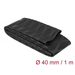 Delock Schrumpfschlauch X-Muster rutschfest 1 m x 40 mm schwarz - Schrumpfschlauch - Schwarz - Polyolefin - 100 cm - 4 cm - 1 Stück(e)