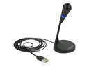 Delock Mikrofon - USB - Schwarz