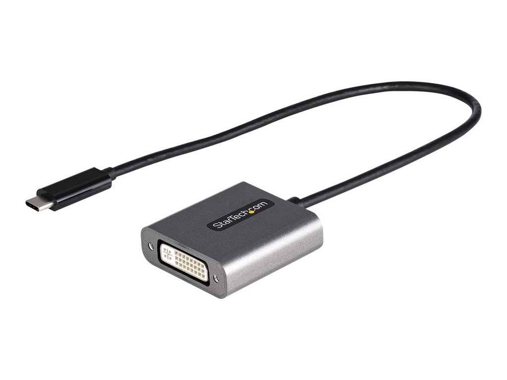 StarTech.com StarTech USB-C auf DVI Adapter - 1920x1200p - USB-C zu DVI-D - USB-C Dongle - USB Typ C auf DVI Monitoradapter - Videokonverter - Thunderbolt 3 kompatibel - 30cm Kabel (CDP2DVIEC)