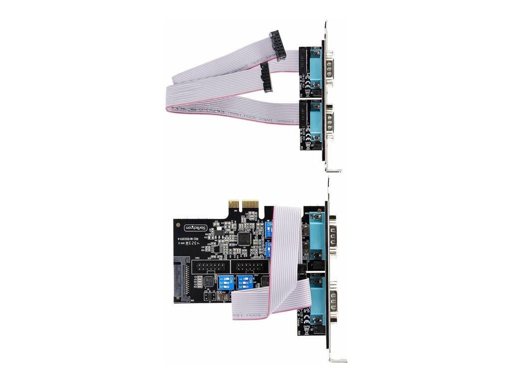 StarTech.com 4-Port Serielle PCIe Karte, RS232/RS422/RS485