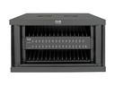 Eaton Tripp Lite Series 32-Device USB Charging Station Cabinet with Sync for Smartphones, Wall Mount and Desktop Options, 230V, Schuko CEE7 to C13 Plug, Black