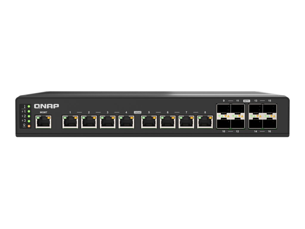 QNAP QSW-IM3216-8S8T - Switch - managed - 8 x 10 Gigabit SFP+ + 8 x 100/1000/2.5G/5G/10GBase-T