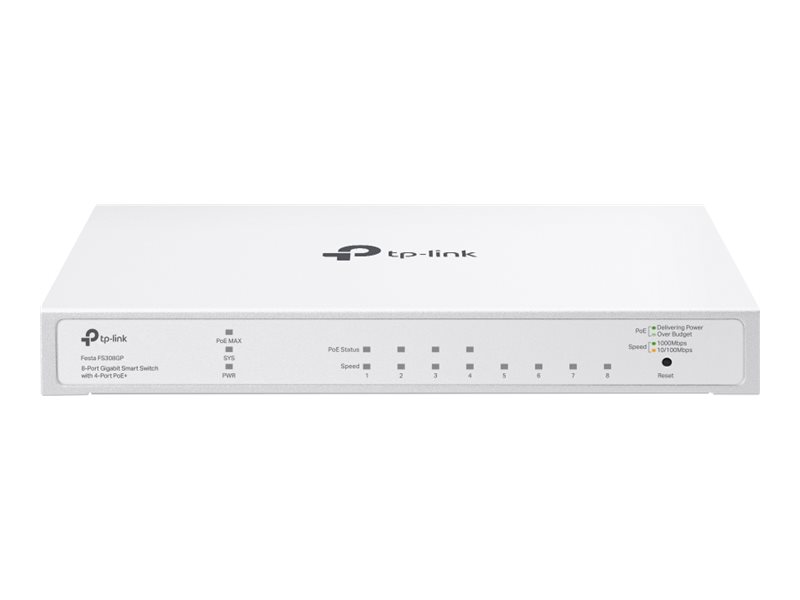 TP-LINK Festa FS308GP V1 - Switch - Smart - 4 x 10/100/1000 (PoE+)