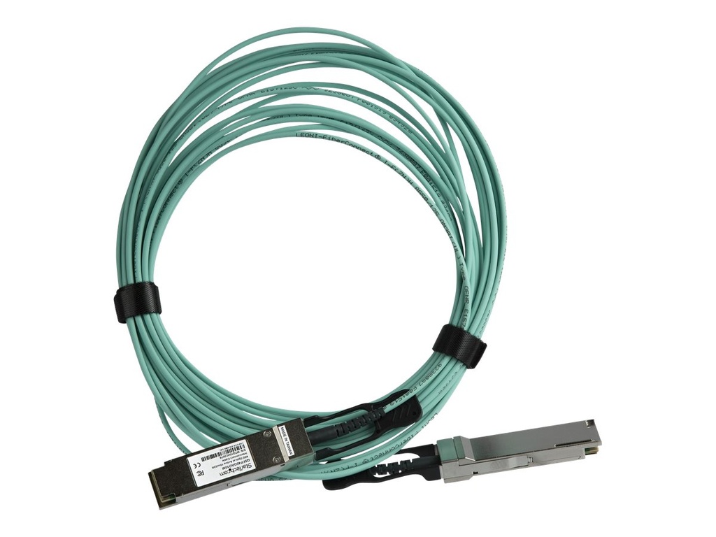 StarTech.com Startech MSA Uncoded Compatible 10m/32.8ft 40G QSFP+ to QSFP+ AOC Cable, 40 GbE QSFP+ Active Optical Fiber, 40 Gbps QSFP Plus/Transceiver Module Cable, 40GE QSFP+ Active Optical Cable - Lifetime Warranty (QSFP40GAO10M)