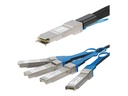StarTech.com Startech 1m QSFP+ Breakout Kabel - QSFP+ auf 4x SFP+