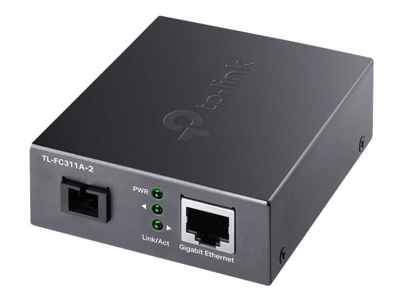 TP-LINK TL-FC311A-2 - V1 - Medienkonverter - 1GbE - 1000Base-T, WDM, 1000Base-SC - RJ-45 / SC Single-Modus - bis zu 2 km - 1310 (TX)