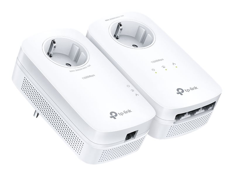 TP-LINK TL-PA8033P Kit Av1300 Gigabit Passthrough Powerline Starter - Switch - Stromnetz (Powerline)