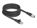 Delock Netzwerkkabel - 8 pin M12-X (M) zu RJ-45 (M)
