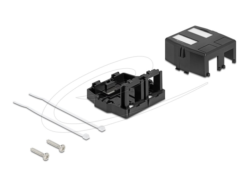 Delock Gehäuse mit modularen Einsätzen - Keystone-Oberfläche