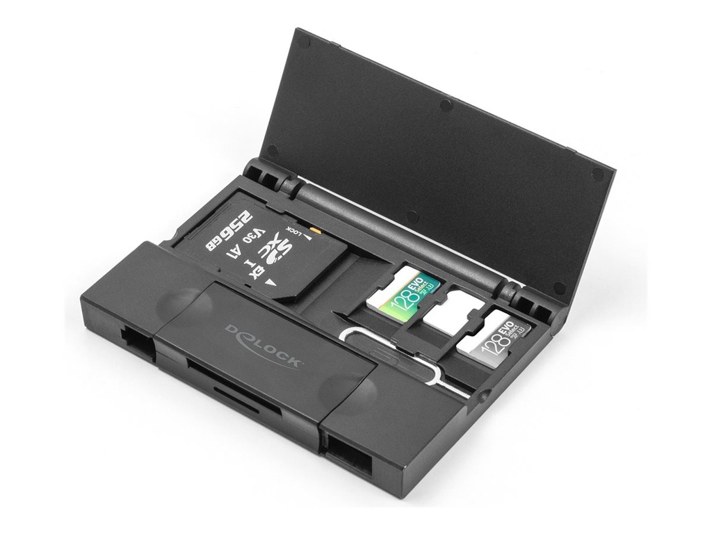 Delock Kartenleser (microSD, SD, MMC) - USB