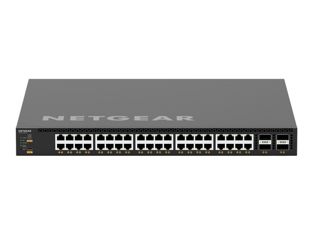Netgear AV Line M4350-40X4C - Switch - L3 - managed - 40 x 100/1000/2.5G/5G/10GBase-T (PoE++)