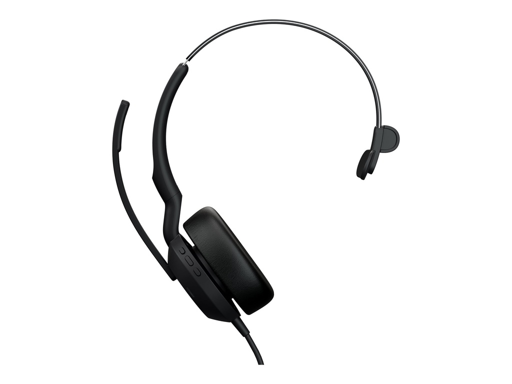 Jabra Evolve2 50 UC Mono - Headset - On-Ear - kabellos, kabelgebunden