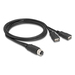 Delock M12 Kabel A-kodiert Bu zu 2 x USB 3.0 Typ - Kabel - Digital/Daten
