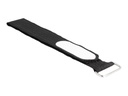 Delock Kabelbinder - Klettverschluss, mit Schlaufe und Beschriftungsfeld - 30.5 cm - Schwarz (Packung mit 5)