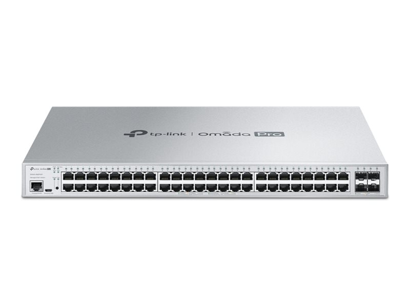 TP-LINK Omada Pro S5500-48GP4XF V1 - Switch - L2+ - managed - 48 x 10/100/1000 + 4 x 10 Gigabit SFP+ - an Rack montierbar - PoE+ (500 W)