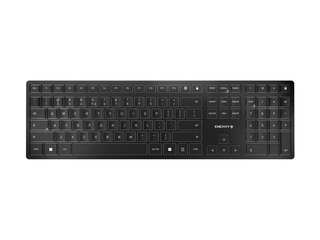 Cherry KW 9100 SLIM - Tastatur - kabellos - 2.4 GHz, Bluetooth 4.0