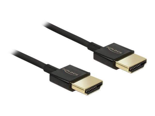 Delock Premium - HDMI with Ethernet cable - HDMI Type A (M) bis HDMI Type A (M)