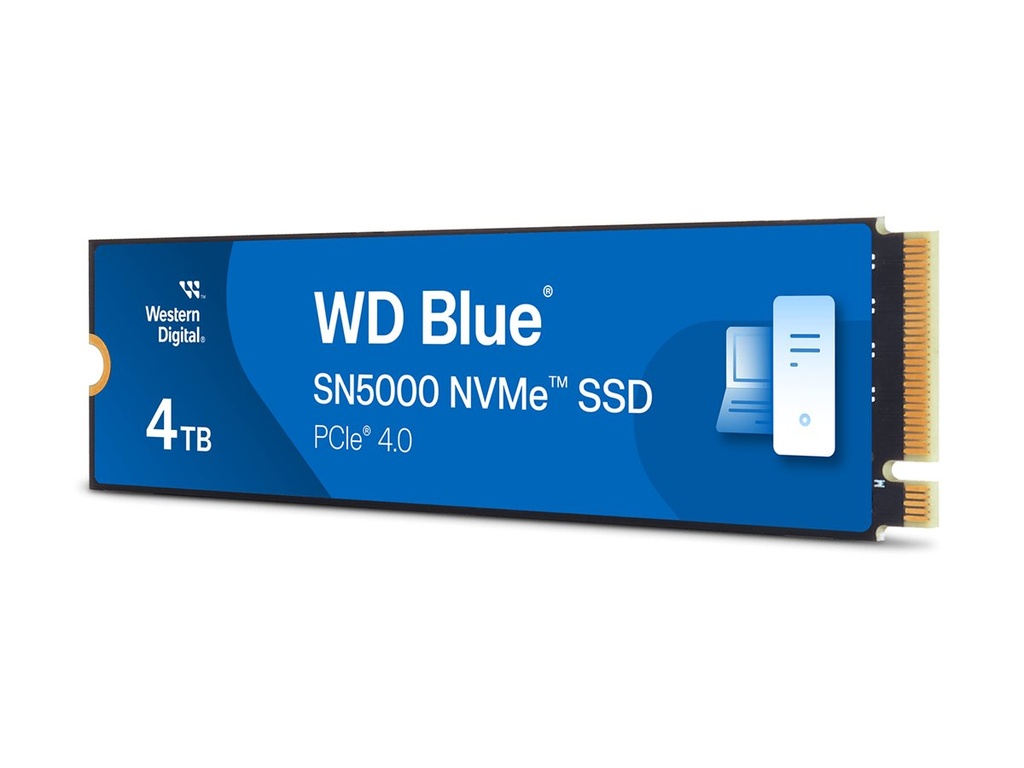 WD Blue SN5000 WDS400T4B0E - SSD - 4 TB - intern - M.2 2280 - PCIe 4.0 x4 (NVMe)
