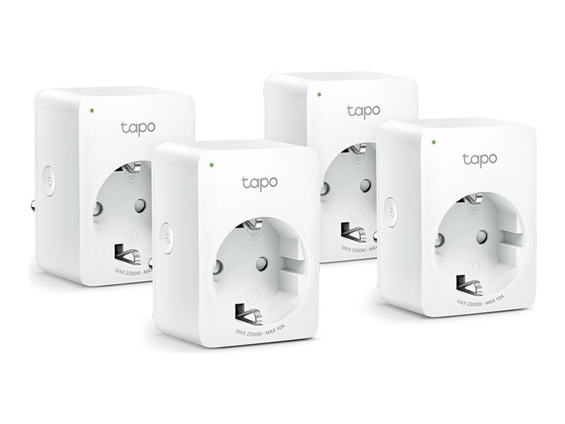 TP-LINK Tapo P110 V1.6 - Smart-Stecker - Energieüberwachung - kabellos - 802.11b/g/n - 2.4 Ghz (Packung mit 4)