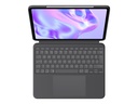 Logitech Combo Touch - Tastatur und Foliohülle - mit Trackpad - hinterleuchtet - Apple Smart connector - QWERTY - GB - Graphite - für Apple 13-inch iPad Pro (M4)