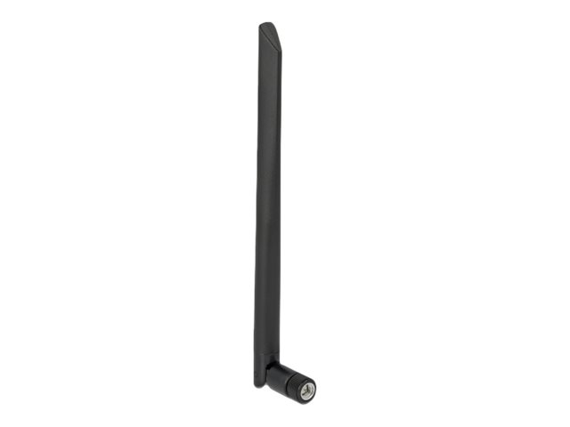 Delock WLAN 802.11 ac/ax/a Antenna RP-SMA plug 5 dBi 20 cm omnidirectional with tilt joint and flexible material