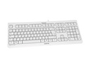 Cherry KC 1000 - Tastatur - USB - Belgien - Hellgrau