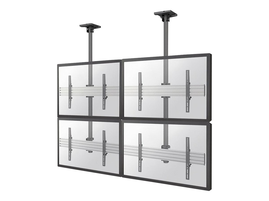 Neomounts NMPRO-C22 - Klammer - fest - für 2x2-Videowand - Schwarz - Bildschirmgröße: 81.3-139.7 cm (32"-55")