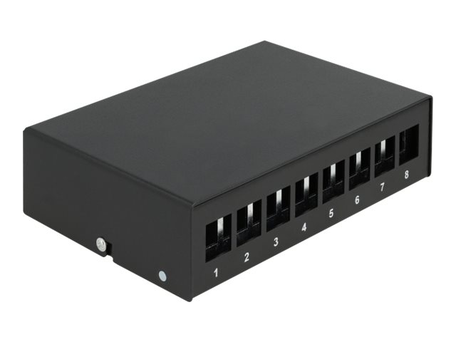 Delock Keystone Patchpanel schwarz - Patch-Panel