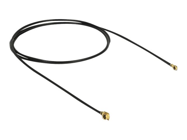 Delock Antennenkabel - MHF/U.FL Stecker gewinkelt zu MHF4/HSC Stecker gewinkelt