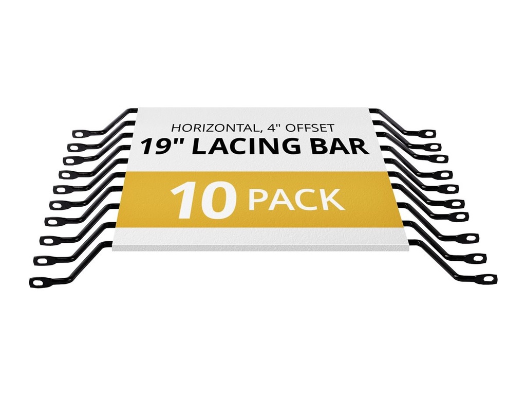 StarTech.com Horizontal Cable Lacing Bar - 4in Offset