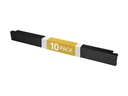 StarTech.com Startech 1HE Blindpanel - Werkzeuglose Rack Panel - 10 Pack1HE Blindpanel - Werkzeuglose Rack Panel - 10 Pack - Rack - Leerkonsole - Vorderseite - Schwarz - 1U - 48.3 cm (19")