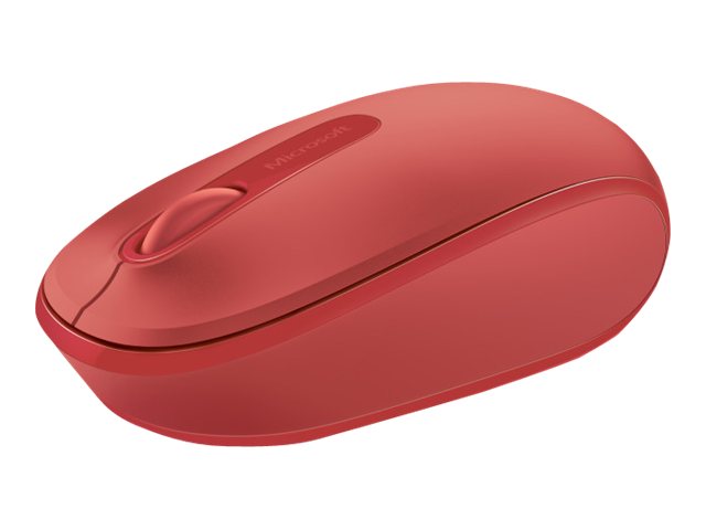 Microsoft Wireless Mobile Mouse 1850 - Maus - rechts- und linkshändig - optisch - 3 Tasten - kabellos - 2.4 GHz - kabelloser Empfänger (USB)