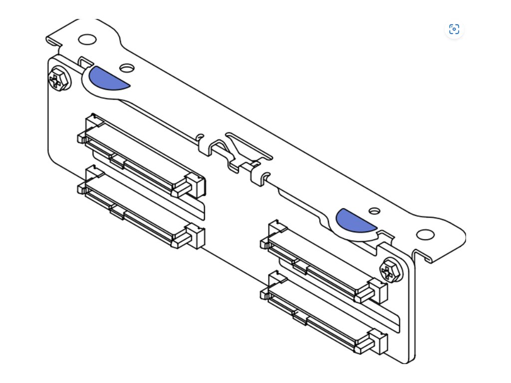 Lenovo Server 4 x 2.5" NVMe Backplane-Kit