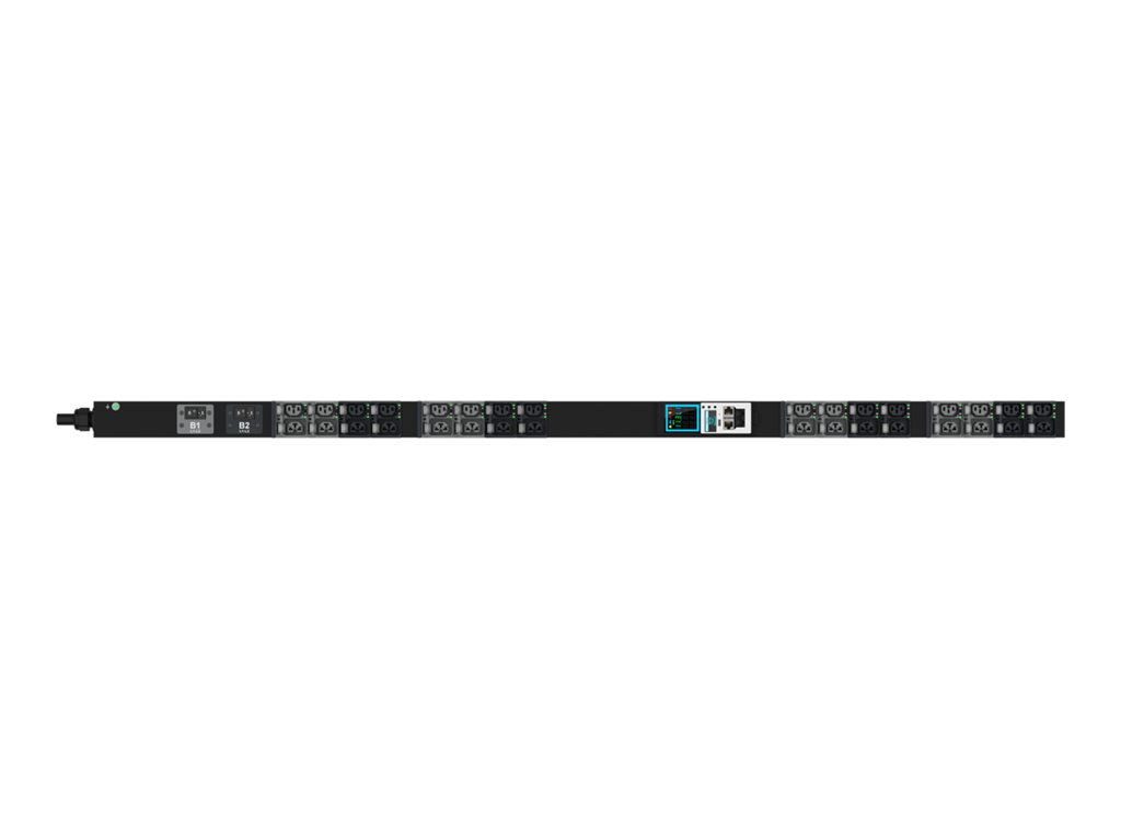 Lenovo Stromverteilungseinheit (Rack - einbaufähig) - geschaltet und überwacht - Wechselstrom 200-240 V - 3 Phasen - Ethernet 10/100/1000 - Eingabe, Eingang IEC 60309 (18 x IEC 60320 C13/C15, 18 x IEC 60320 C13/C15/C19)