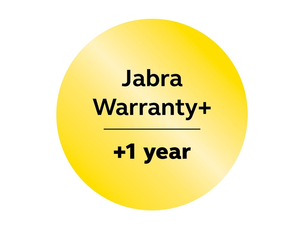 Jabra Warranty+ - Serviceerweiterung - erweiterte Garantie - 1 Jahr (ab ursprünglichem Kaufdatum des Geräts)