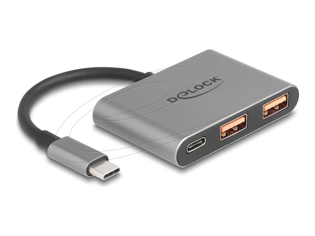 [64337] Delock Hub - 10 Gbps, mit USB-C-Anschluss