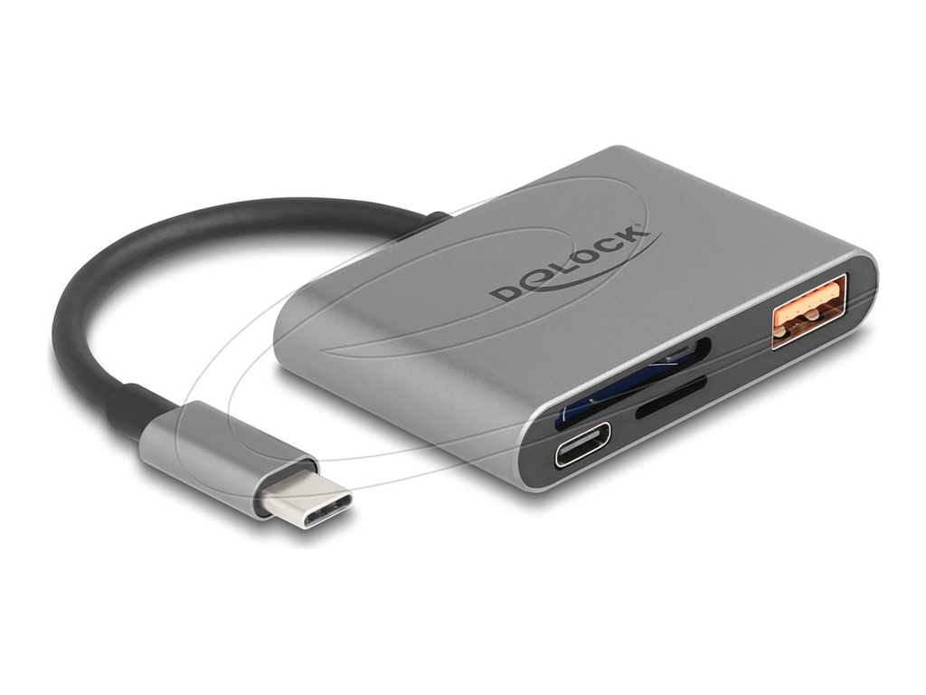 Delock Kartenleser (SD, microSD) - USB-C