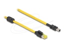Delock Netzwerkkabel - 8-polig Mini-IO Typ 2 d-Form zu RJ-45 (M)