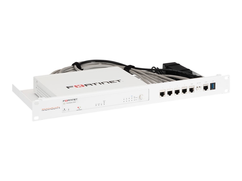 Rackmount.IT RM-FR-T21I - Montagesatz für Netzwerkgeräte - Rack montierbar - Signal White - 1U - 48.3 cm (19")