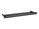 Rackmount.IT Patch Panel - geschirmt - Jet Black - 0.6 - 48.3 cm (19")