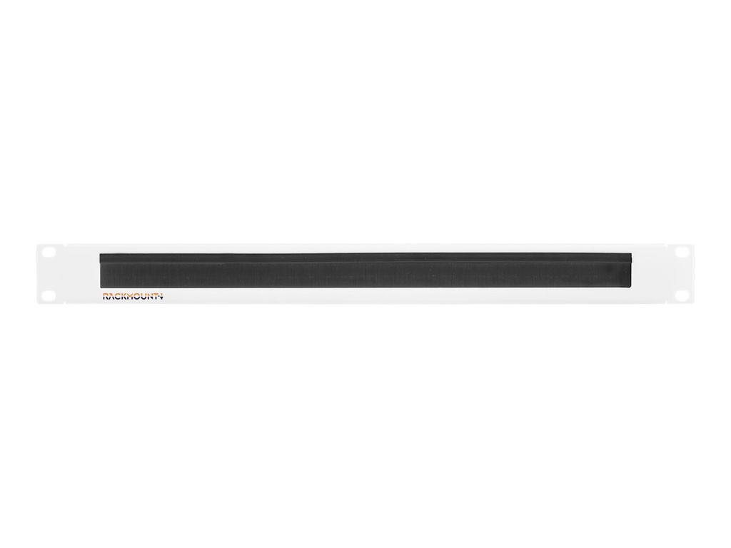 Rackmount.IT Rack-Bürstenleiste - Bürstenplatte - Signal White - 1U - 48.3 cm (19")
