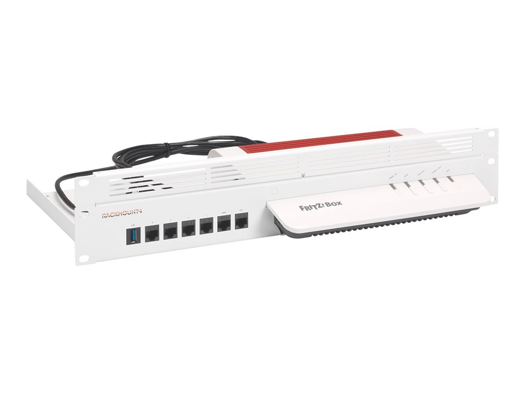 Rackmount.IT RM-FB-T7 - Montagesatz für Netzwerkgeräte - Rack montierbar - Signal White - 1U - 48.3 cm (19")