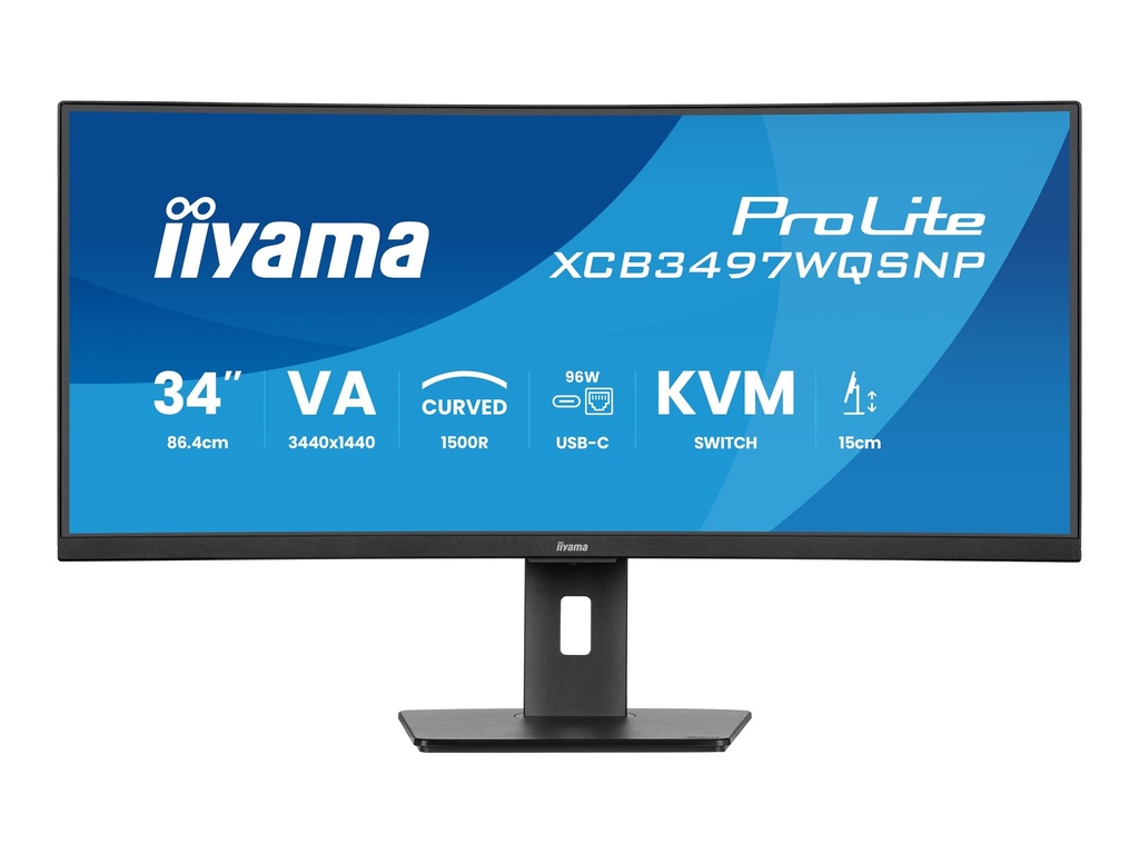 Iiyama ProLite XCB3497WQSNP-B1 - LED-Monitor - gebogen - 86.4 cm (34")