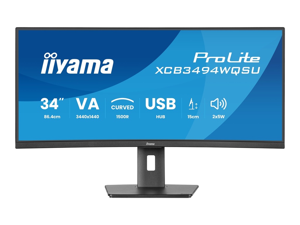 Iiyama ProLite XCB3494WQSU-B1 - LED-Monitor - gebogen - 86 cm (34")