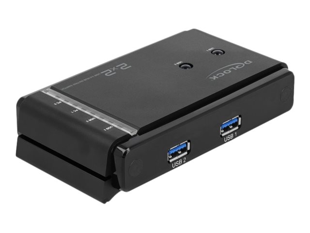 Delock USB 3.0 Matrix Switch 2 x 2 - USB-Umschalter für die gemeinsame Nutzung von Peripheriegeräten