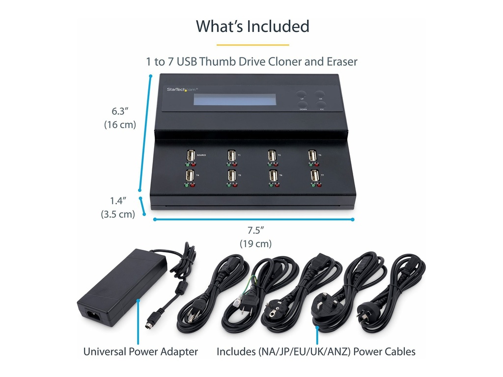 StarTech.com StarTech 1:7 Standalone USB Duplizierer und Löscher