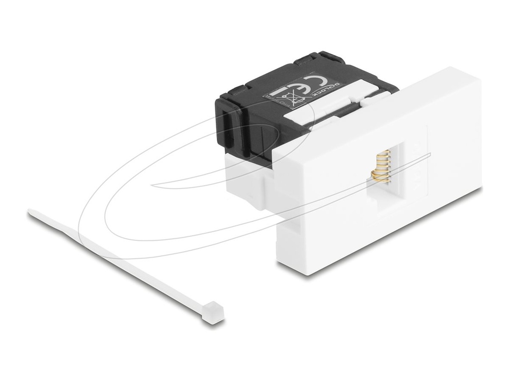 Delock Easy 45 - Einrastmodul - LSA 180°, Cat.6A