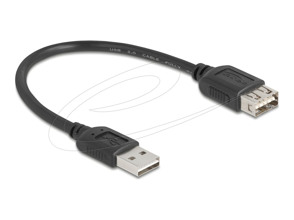 Delock USB-Verlängerungskabel - USB (M) umkehrbar zu USB (W)