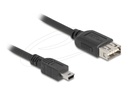 Delock USB-Kabel - mini-USB Typ B (M) zu USB (W)
